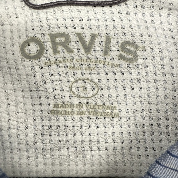 Orvis Men's Large Short Sleeve Multicolor Check Button Up Fishing Hiking Outdoor - Picture 4 of 5